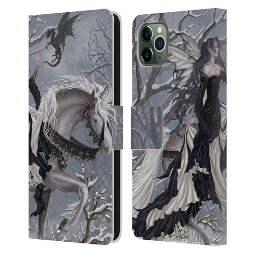 Nene Thomas Winter Has Begun Snow Fairy Horse With Dragon Leather Book Wallet Case Cover For Apple iPhone 11 Pro Max