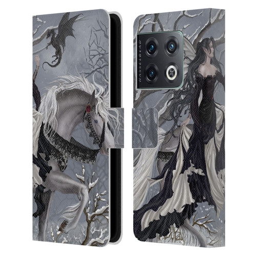 Nene Thomas Winter Has Begun Snow Fairy Horse With Dragon Leather Book Wallet Case Cover For OnePlus 10 Pro