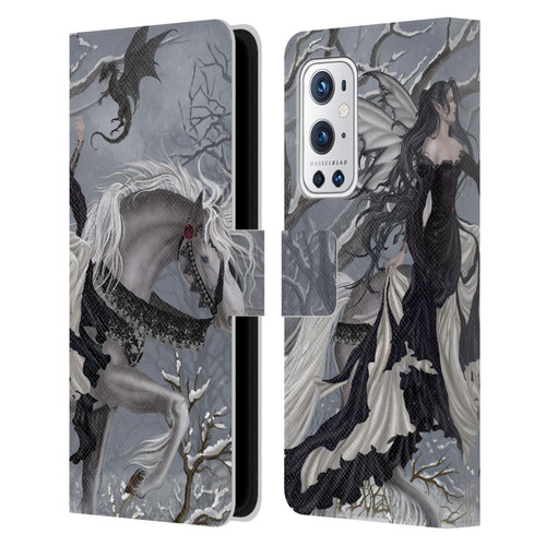 Nene Thomas Winter Has Begun Snow Fairy Horse With Dragon Leather Book Wallet Case Cover For OnePlus 9 Pro