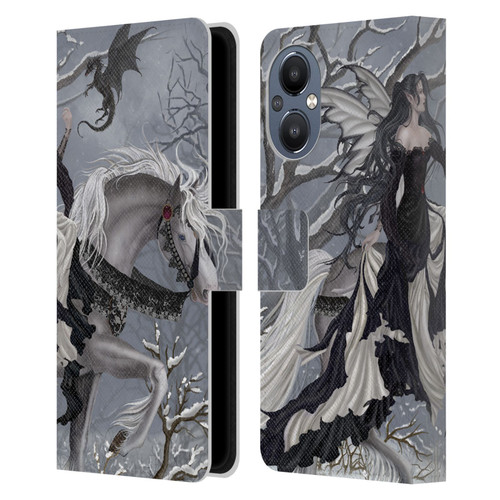 Nene Thomas Winter Has Begun Snow Fairy Horse With Dragon Leather Book Wallet Case Cover For OnePlus Nord N20 5G