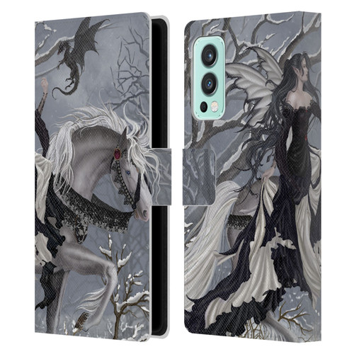 Nene Thomas Winter Has Begun Snow Fairy Horse With Dragon Leather Book Wallet Case Cover For OnePlus Nord 2 5G