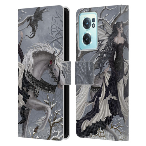 Nene Thomas Winter Has Begun Snow Fairy Horse With Dragon Leather Book Wallet Case Cover For OnePlus Nord CE 2 5G