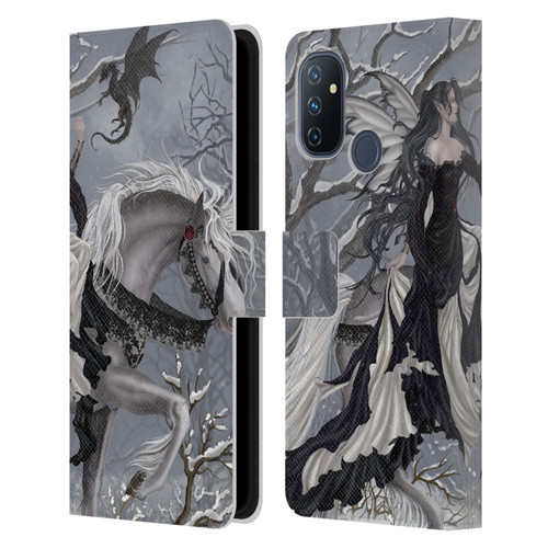 Nene Thomas Winter Has Begun Snow Fairy Horse With Dragon Leather Book Wallet Case Cover For OnePlus Nord N100
