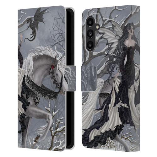 Nene Thomas Winter Has Begun Snow Fairy Horse With Dragon Leather Book Wallet Case Cover For Samsung Galaxy A13 5G (2021)