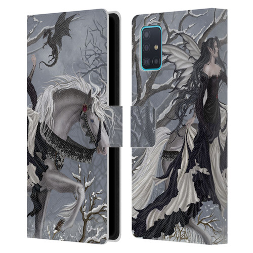 Nene Thomas Winter Has Begun Snow Fairy Horse With Dragon Leather Book Wallet Case Cover For Samsung Galaxy A51 (2019)