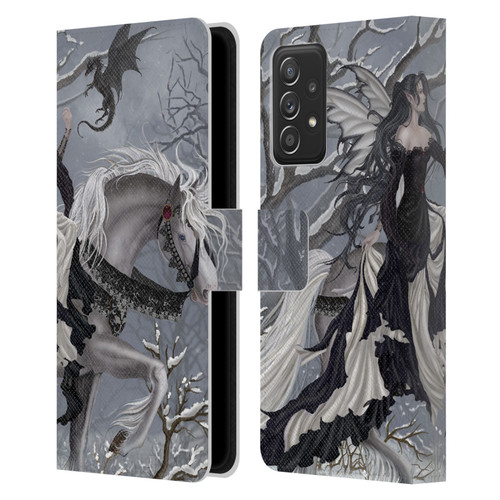 Nene Thomas Winter Has Begun Snow Fairy Horse With Dragon Leather Book Wallet Case Cover For Samsung Galaxy A53 5G (2022)