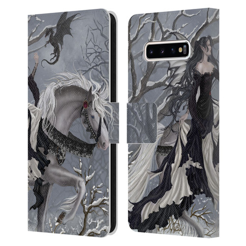Nene Thomas Winter Has Begun Snow Fairy Horse With Dragon Leather Book Wallet Case Cover For Samsung Galaxy S10+ / S10 Plus