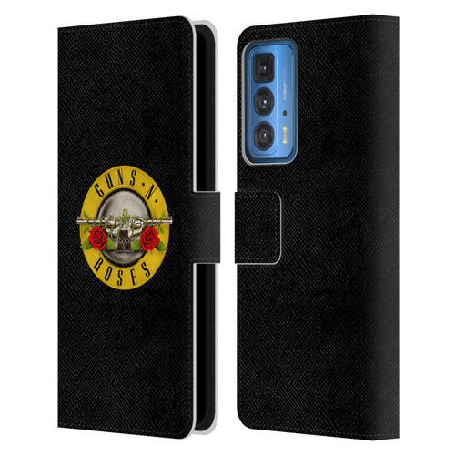 Guns N' Roses Key Art Bullet Logo Leather Book Wallet Case Cover For Motorola Edge 20 Pro