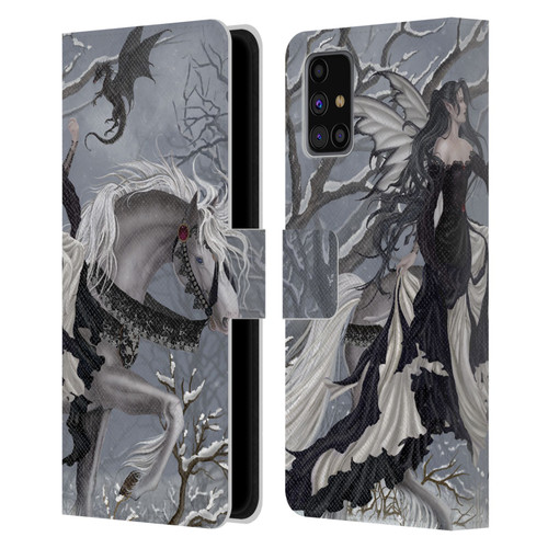 Nene Thomas Winter Has Begun Snow Fairy Horse With Dragon Leather Book Wallet Case Cover For Samsung Galaxy M31s (2020)