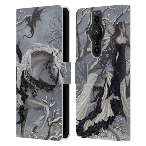Nene Thomas Winter Has Begun Snow Fairy Horse With Dragon Leather Book Wallet Case Cover For Sony Xperia Pro-I