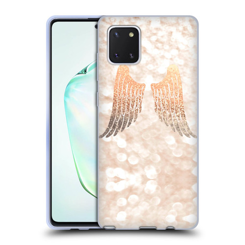 Monika Strigel Champagne Gold Wings Soft Gel Case for Samsung Galaxy Note10 Lite