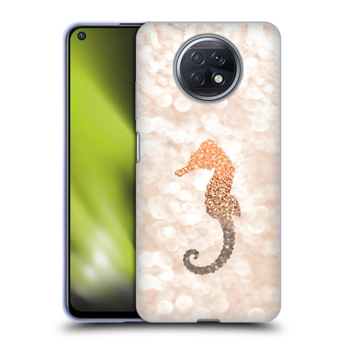 Monika Strigel Champagne Gold Seahorse Soft Gel Case for Xiaomi Redmi Note 9T 5G