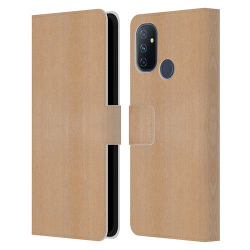 PLdesign Wood And Rust Prints Light Brown Grain Leather Book Wallet Case Cover For OnePlus Nord N100