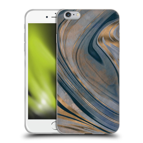 LebensArt Mineral Marble Gemstone Soft Gel Case for Apple iPhone 6 Plus / iPhone 6s Plus