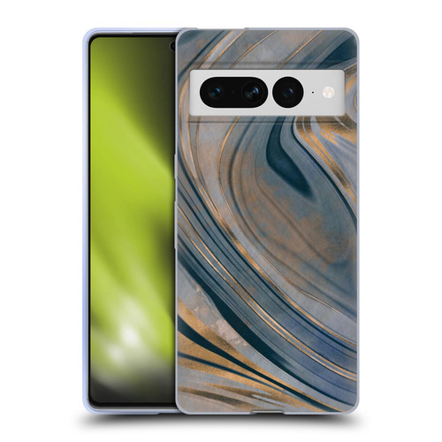 LebensArt Mineral Marble Gemstone Soft Gel Case for Google Pixel 7 Pro