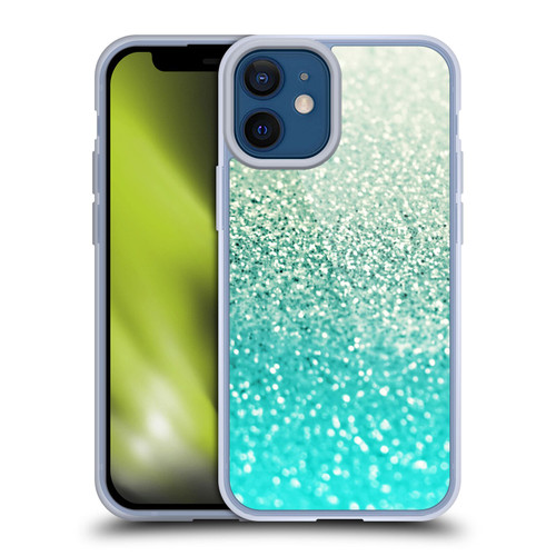 Monika Strigel Glitter Collection Mint Soft Gel Case for Apple iPhone 12 Mini
