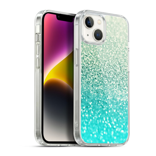 Monika Strigel Glitter Collection Mint Soft Gel Case for Apple iPhone 14 Plus & MagSafe