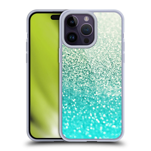 Monika Strigel Glitter Collection Mint Soft Gel Case for Apple iPhone 14 Pro Max