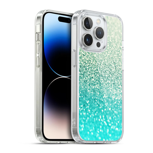 Monika Strigel Glitter Collection Mint Soft Gel Case for Apple iPhone 14 Pro & MagSafe