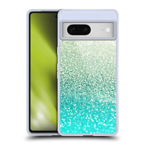 Monika Strigel Glitter Collection Mint Soft Gel Case for Google Pixel 7