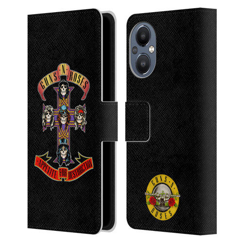 Guns N' Roses Key Art Appetite For Destruction Leather Book Wallet Case Cover For OnePlus Nord N20 5G