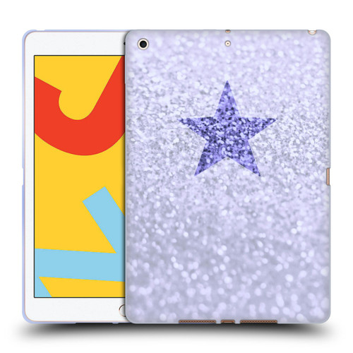 Monika Strigel Glitter Star Pastel Lilac Soft Gel Case for Apple iPad 10.2 2019/2020/2021