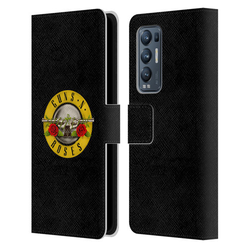 Guns N' Roses Key Art Bullet Logo Leather Book Wallet Case Cover For OPPO Find X3 Neo / Reno5 Pro+ 5G