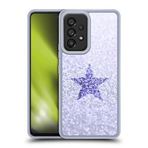 Monika Strigel Glitter Star Pastel Lilac Soft Gel Case for Samsung Galaxy A53 5G (2022)
