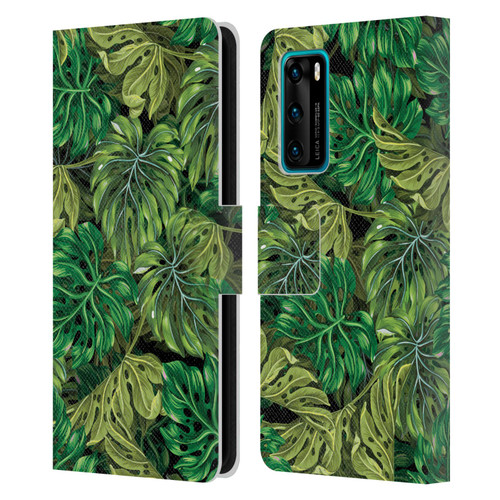 Mark Ashkenazi Banana Life Tropical Haven Leather Book Wallet Case Cover For Huawei P40 5G