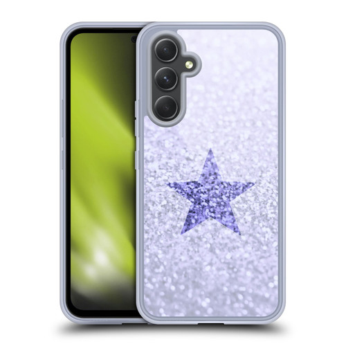 Monika Strigel Glitter Star Pastel Lilac Soft Gel Case for Samsung Galaxy A54 5G