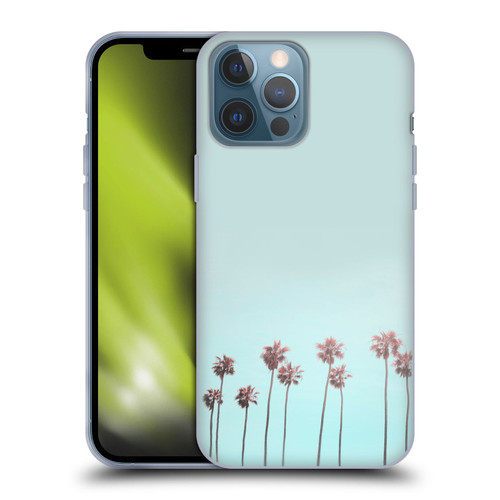 LebensArt Pastels Paradise Palm Soft Gel Case for Apple iPhone 13 Pro Max