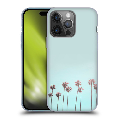 LebensArt Pastels Paradise Palm Soft Gel Case for Apple iPhone 14 Pro