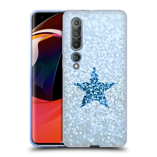 Monika Strigel Glitter Star Pastel Rainy Blue Soft Gel Case for Xiaomi Mi 10 5G / Mi 10 Pro 5G