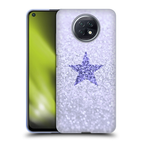 Monika Strigel Glitter Star Pastel Lilac Soft Gel Case for Xiaomi Redmi Note 9T 5G