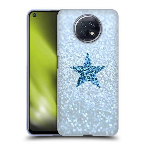 Monika Strigel Glitter Star Pastel Rainy Blue Soft Gel Case for Xiaomi Redmi Note 9T 5G