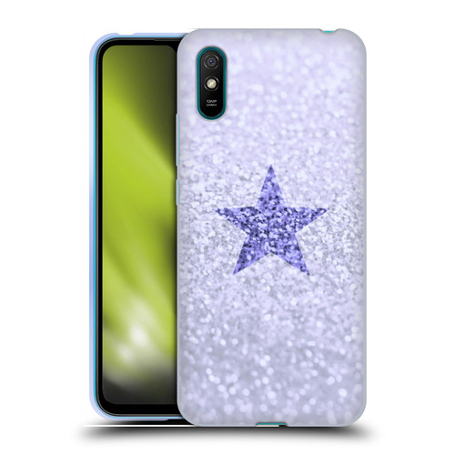 Monika Strigel Glitter Star Pastel Lilac Soft Gel Case for Xiaomi Redmi 9A / Redmi 9AT