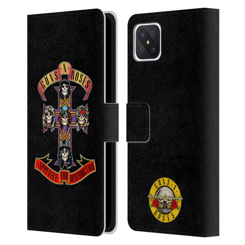 Guns N' Roses Key Art Appetite For Destruction Leather Book Wallet Case Cover For OPPO Reno4 Z 5G