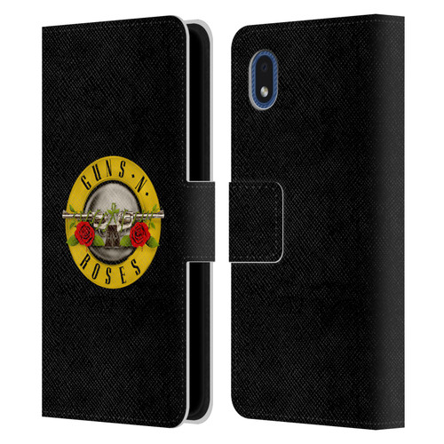 Guns N' Roses Key Art Bullet Logo Leather Book Wallet Case Cover For Samsung Galaxy A01 Core (2020)