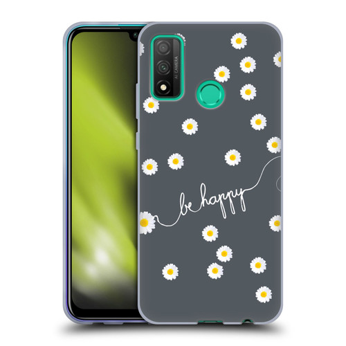 Monika Strigel Happy Daisy Grey Soft Gel Case for Huawei P Smart (2020)