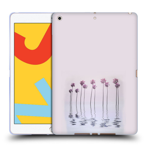 LebensArt Pastels Water Palm Trees Soft Gel Case for Apple iPad 10.2 2019/2020/2021