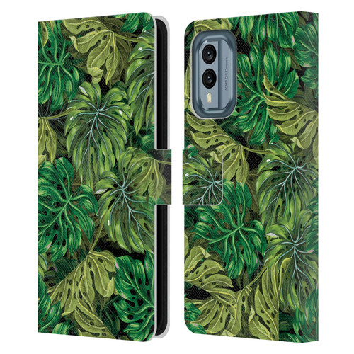 Mark Ashkenazi Banana Life Tropical Haven Leather Book Wallet Case Cover For Nokia X30