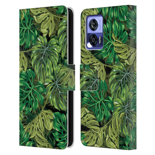 Mark Ashkenazi Banana Life Tropical Haven Leather Book Wallet Case Cover For Motorola Edge 30 Neo 5G