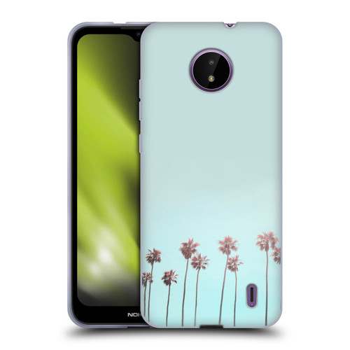 LebensArt Pastels Paradise Palm Soft Gel Case for Nokia C10 / C20