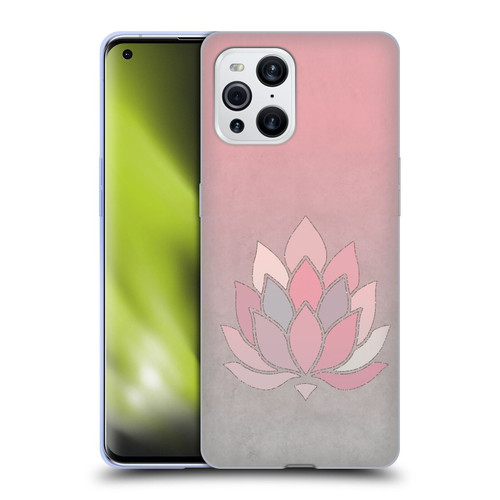 LebensArt Pastels Lotus Soft Gel Case for OPPO Find X3 / Pro