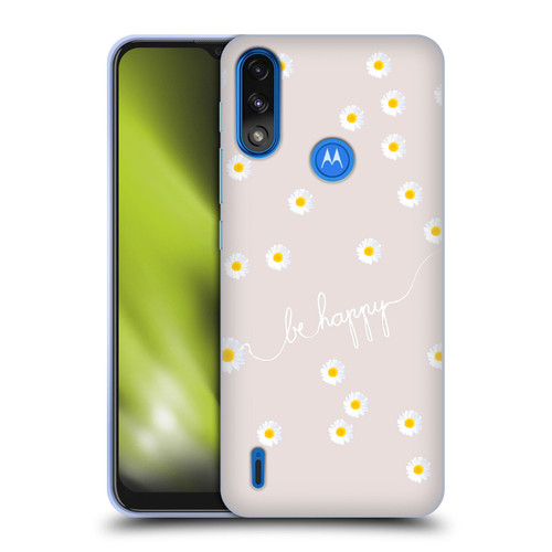 Monika Strigel Happy Daisy Nude Soft Gel Case for Motorola Moto E7 Power / Moto E7i Power