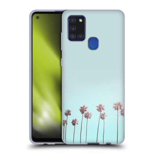LebensArt Pastels Paradise Palm Soft Gel Case for Samsung Galaxy A21s (2020)