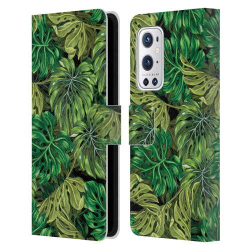 Mark Ashkenazi Banana Life Tropical Haven Leather Book Wallet Case Cover For OnePlus 9 Pro