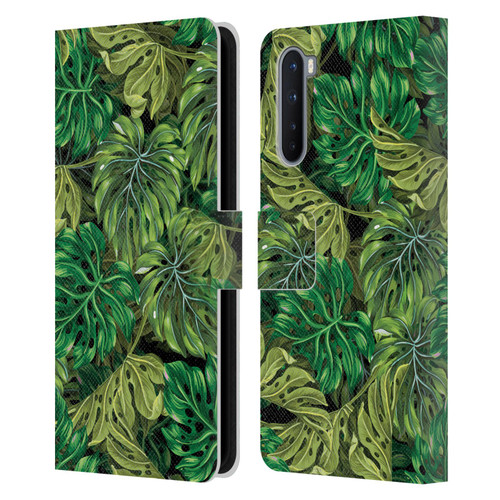 Mark Ashkenazi Banana Life Tropical Haven Leather Book Wallet Case Cover For OnePlus Nord 5G