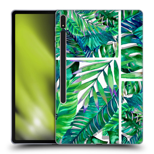 Mark Ashkenazi Banana Life Tropical Green Soft Gel Case for Samsung Galaxy Tab S8 Plus