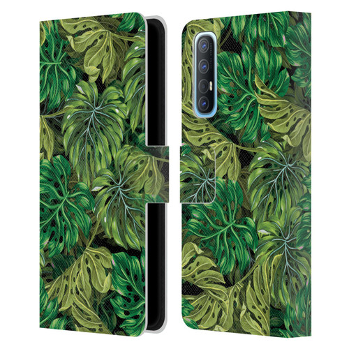 Mark Ashkenazi Banana Life Tropical Haven Leather Book Wallet Case Cover For OPPO Find X2 Neo 5G